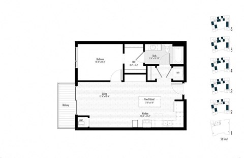 Golden Valley MN 1 Bedroom 1 Bath Apartment